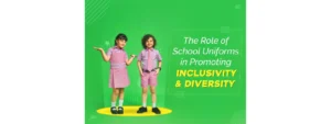 Children in pink checkered school uniforms illustrating the role of uniforms in promoting inclusivity and diversity in schools.